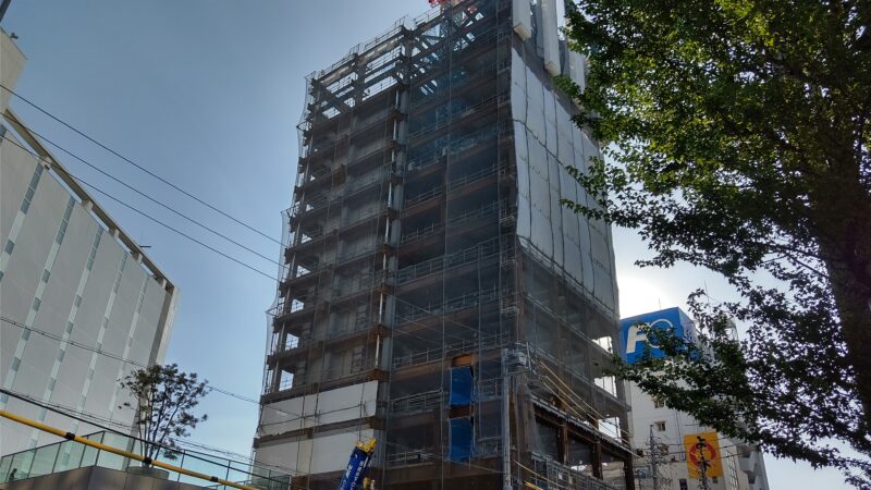 (仮称)名駅一丁目計画 建設状況2019年9月