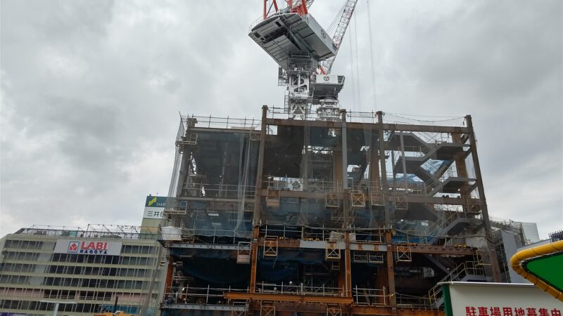 (仮称)名古屋三井ビル北館 建設状況2019年9月