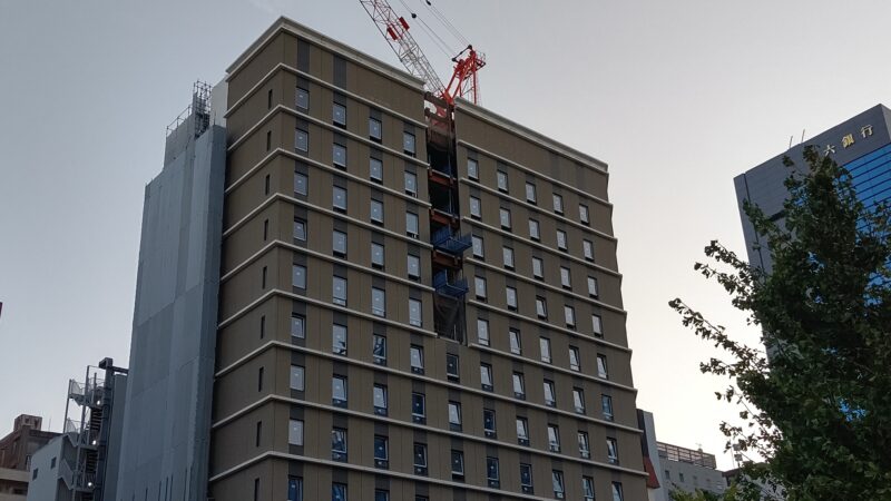 (仮称)ホテル京阪名古屋栄建設状況 2019年10月