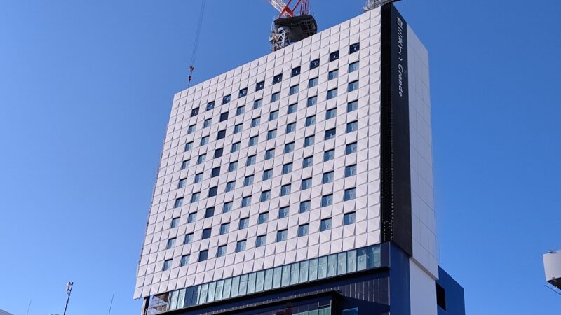 外観はほぼ完成 名古屋三交ビル2019年10月