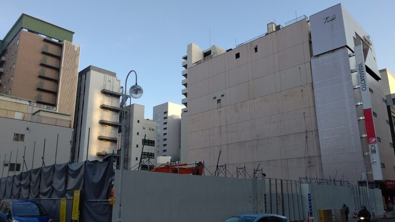 錦二丁目 雑居ビル3棟が解体 名鉄不動産が大規模再開発か