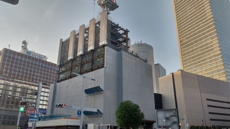 躯体は着々と・・(仮称)名古屋三井ビル北館建設状況 2019年11月