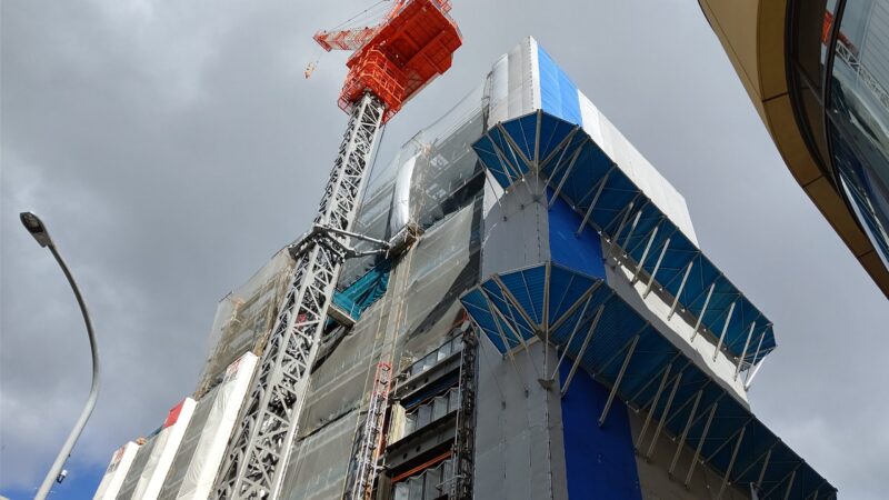 栄ミナミにぐんぐんと・・・ ホテルフォルツァ建設状況 2020年2月現在
