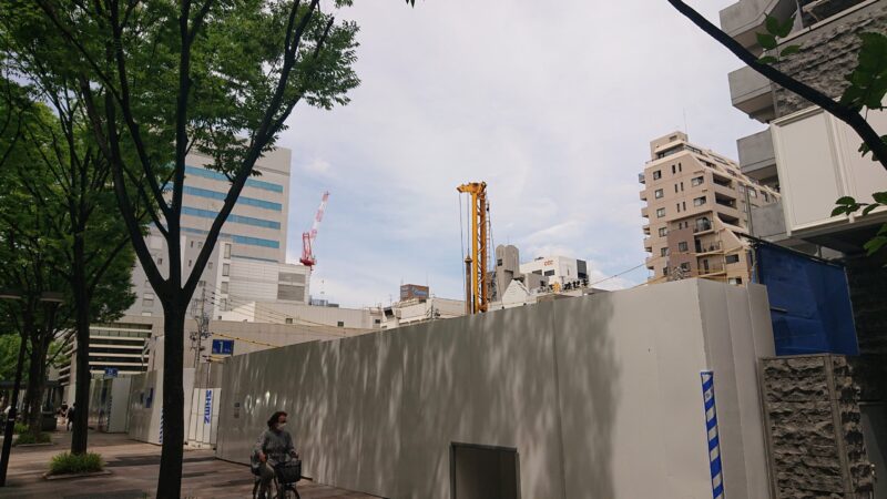 栄5丁目 「(仮称)名古屋ホテルPJT」建設はじまる2020年7月
