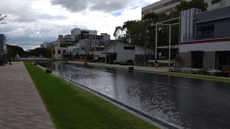 水盤もお目見え 変貌する久屋大通公園 2020年9月