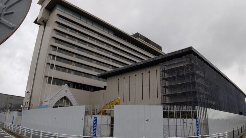 ついに建物の解体開始 ナゴヤキャッスル 建替え工事 21年1月 名古屋 栄日記 ついに建物の解体開始 ナゴヤキャッスル 建替え工事 21年1月 名古屋 栄日記