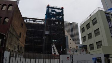 ついに躯体が上昇　「（仮称）名古屋栄一丁目オフィス」2021年4月
