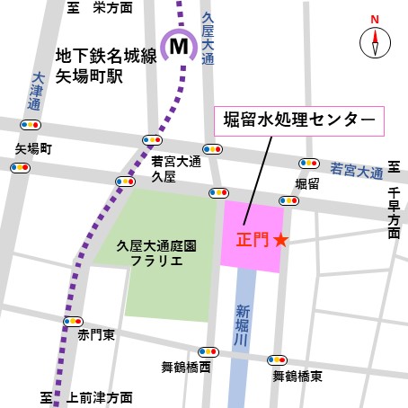 名古屋市堀留下水処分場一般平面図 古資料 戦前 e208y126 機能移転後の跡地利用は？ 掘留水処理センター | 名古屋 栄日記