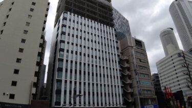 躯体は最上階へ！？ 新「モンブランホテル名古屋駅前」建設工事 2021年4月
