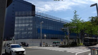 鉄骨工事は着々と・・・「丸栄跡地」建設工事　2021年6月