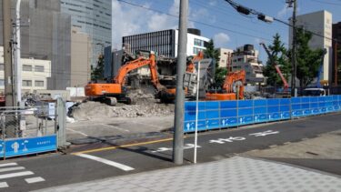 解体工事が佳境・・・旧「第三銀行名古屋支店」2021年6月