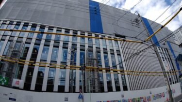 校舎の外観が徐々に・・・「河合塾千種校」建替工事 2021年9月