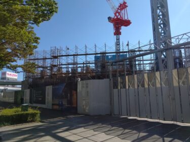 躯体が徐々に・・・「NAGOYA the TOWER」（【仮称】名駅南二丁目計画新築工事) 建設状況2021年9月