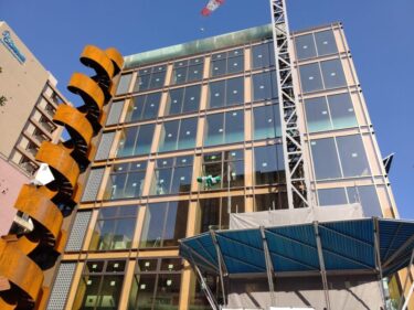 ベールを脱いだ・・・名古屋初の木造高層ビル「タマディック名古屋ビル」2021年10月