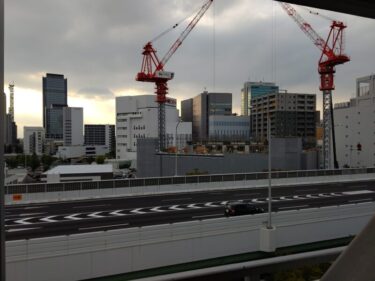 高速道路の高さを超えて・・・「NAGOYA the TOWER」建設状況 2021年10月
