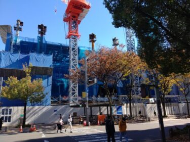 躯体がむっくり・・・ラグジュアリーホテル「TIAD」建設状況 2021年11月