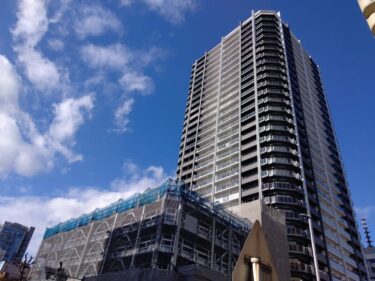 竣工間近・・・「プラウドタワー名古屋錦」 (名古屋・錦二丁目7番第一種市街地再開発事業)2022年1月