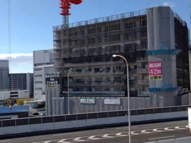伸び盛り・・・「NAGOYA the TOWER」(【仮称】名駅南二丁目計画)建設状況 2022年1月