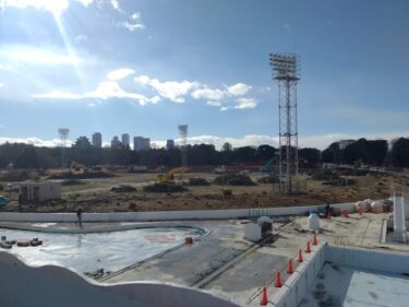 新体育館建設への準備が着々・・・名城公園 既存施設の解体が本格化 2022年1月