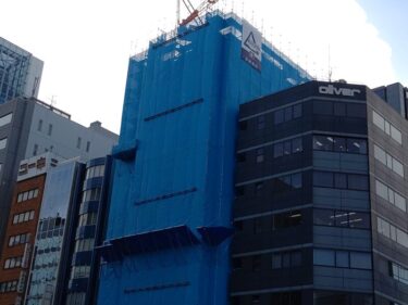 躯体は大きく成長・・・「(仮称)名古屋市中区錦一丁目ホテル計画」建設状況 2022年2月