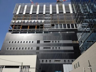 やはり外壁！？・・・「中日ビルディング建設状況」2022年３月