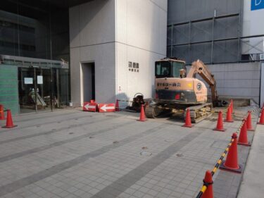 既存施設の解体始まる・・・「ノリタケ・鹿島・第一生命」一体開発 2022年4月