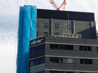 ついに一部で外観が・・・「（仮称）名古屋市中区錦一丁目ホテル計画」建設状況　2022年６月