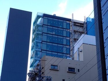 一部で外観がお目見え・・・ラグジュアリーホテル「TIAD」（【仮称】名古屋ホテルPJT）建設状況 2022年7月