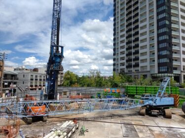 基礎工事が本格的に始動・・・「(仮称)グランドメゾン池下ザ・タワーⅡ」建設工事 2022年9月