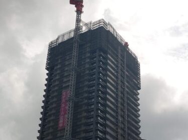 最上階まであと一息・・・「NAGOYA the TOWER」(【仮称】名駅南二丁目計画)建設状況 2022年8月