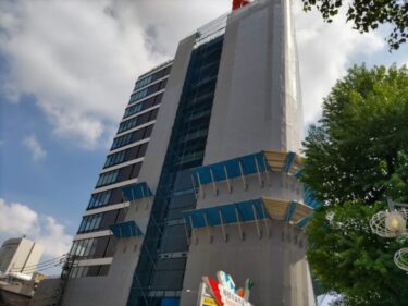 一部で外観がお目見え・・・「富士ソフト名古屋ビル」建設状況 2022年9月