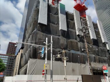 躯体がぐんぐん・・・「エニシオ名駅」（名駅四丁目OTプロジェクト）建設状況　2022年9月