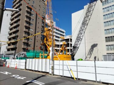 基礎工事が本格的に開始・・・「【仮称】大須四丁目計画新築工事」2022年9月