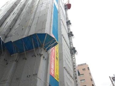 地元ディベロッパーが奮闘・・・「バンベール千種ザ・ファースト」(【仮称】東区葵三丁目計画) 建設状況 2022年9月