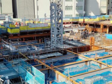 いよいよ躯体が上昇か！？・・・新「名古屋フコク生命ビル」(【仮称】名古屋丸の内一丁目計画)建設状況　2022年10月