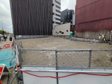 旧山口銀行名古屋支店の解体が完了・・・跡地に新ビル建設へ　2022年10月