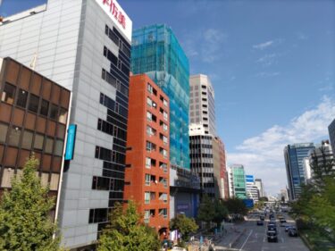 桜通り沿いに存在感・・・「ザ・ファインタワー久屋大通」（【仮称】名古屋市中区丸の内三丁目計画）建設状況　2022年11月