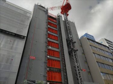 躯体はぐんぐん・・・「プラウドタワー名古屋丸の内ステーションマークス」(【仮称】中区丸の内一丁目計画)建設状況　2023年1月