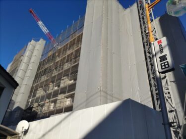 躯体はぐんぐん・・・大規模マンション「リニアゲートタワー名古屋」(【仮称】中村区中島町二丁目計画)建設工事　2023年1月