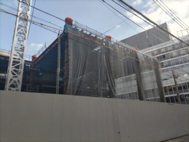 いよいよ躯体が上昇・・・「(仮称)第２名古屋三交ビル」建設状況 2023年2月