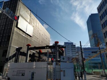 いよいよ躯体が上昇・・・商業ビル「【仮称】名駅三丁目プロジェクト」建設状況 2023年3月