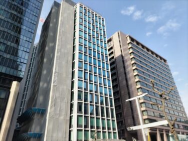 外観はほぼ完成・・・「エニシオ名駅」(【仮称】名駅四丁目OTプロジェクト)建設状況 2023年4月