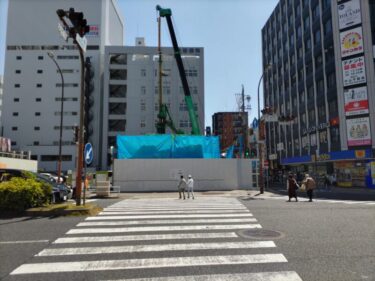 新ビルの工事が開始・・・「(仮称)三十三銀行上前津支店建替プロジェクト」 2023年5月