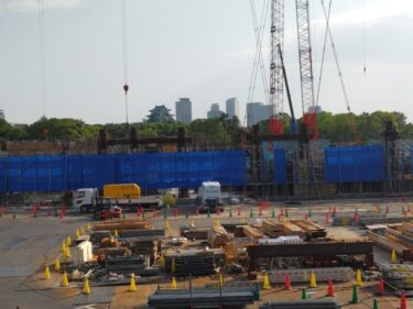 骨組み工事は着々と・・・新「愛知県体育館」建設工事 2023年5月