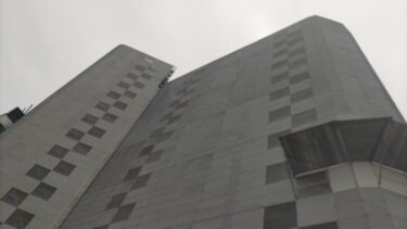 建物全体がスッポリ・・・「セントラルパークアネックスビル」(旧東急ハンズアネックス店)解体状況 2023年10月