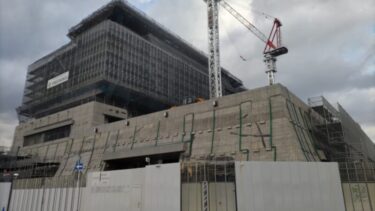 徐々にシルエットが鮮明に・・・「【仮称】エスパシオナゴヤキャッスル」建設状況 2024年1月