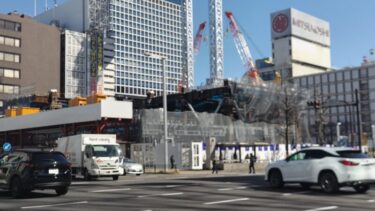 四機のクレーンが登場・・・「【仮称】錦三丁目25番街区計画