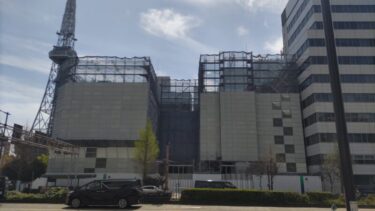 駆体は半分程度に・・・「セントラルパークアネックスビル」(旧東急ハンズアネックス店)解体状況 2024年4月