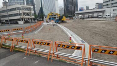 飛躍への第一歩・・・名駅南地区で幹線道路「笹島線」の建設が開始　2024年5月