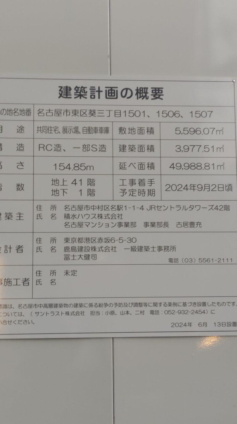 敷地一部でコインパーキングが！？・・・旧「千種ビル群」再開発事業 2025年7月 | 名古屋 栄日記